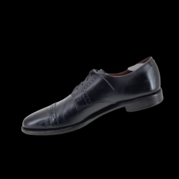 ALLEN EDMONDS Clifton Mens Dress Shoes Black Leather  Cap Toe Oxfords Size 10 B - Picture 5 of 8